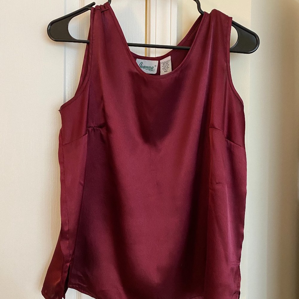 Vintage 80s satin tank top